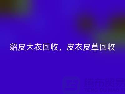 貂皮大衣回收，皮衣皮草回收，高檔大衣回收-上海庫存服裝回收公司